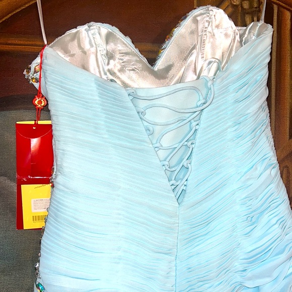 May Queen Prom Evening Dresses Sweetheart Crystal Dress  Size 14 - Picture 2 of 5